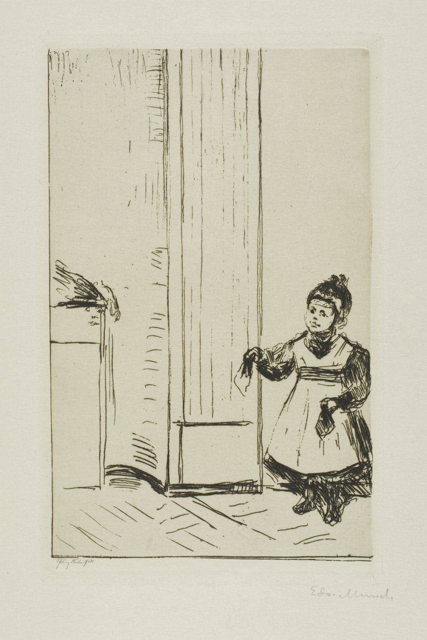 Interiør med et barn. Lothar Linde av Edvard Munch