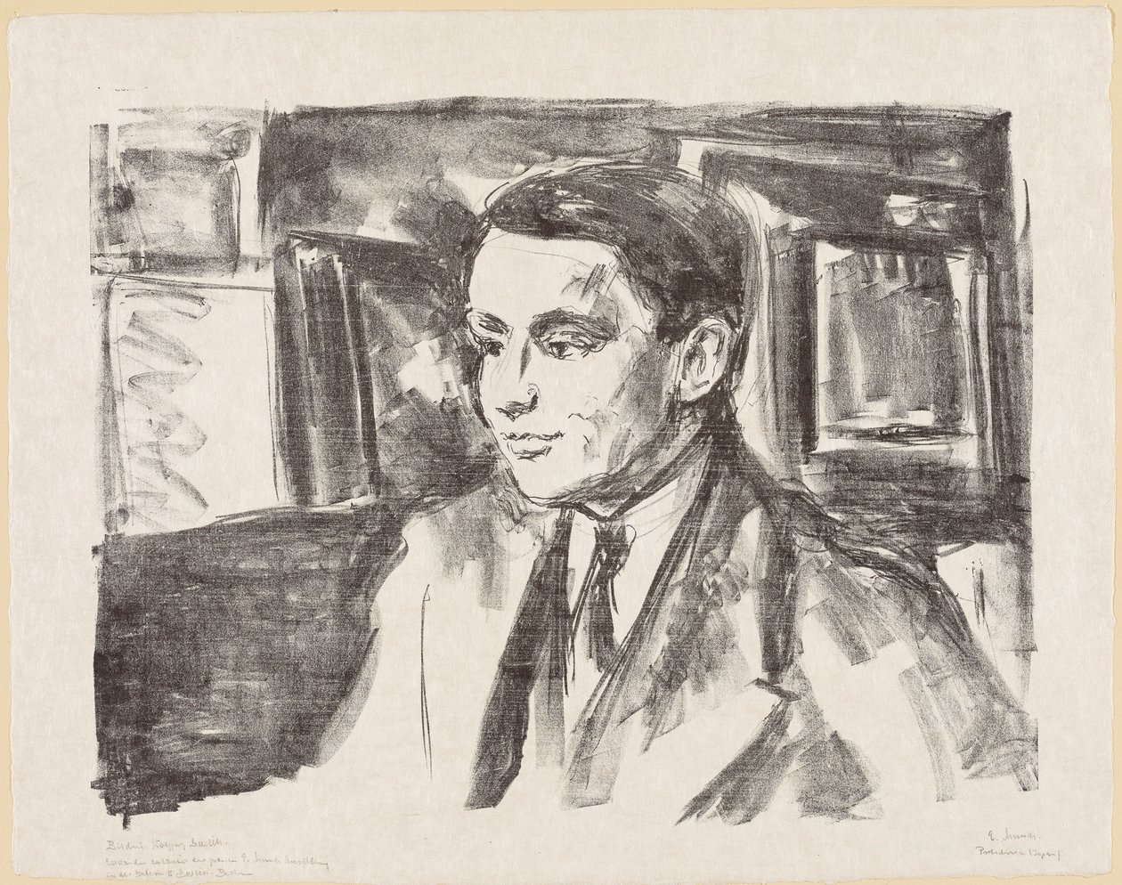 Ungdomsportrett av Wolfgang Gurlitt av Edvard Munch