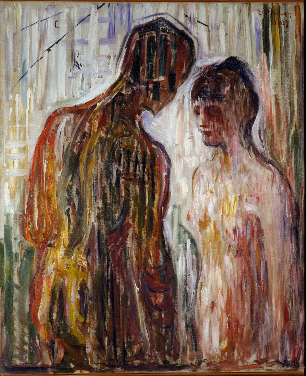 Kjærlighet og psyke-maleri av Edvard Munch (1863-1944) av Edvard Munch