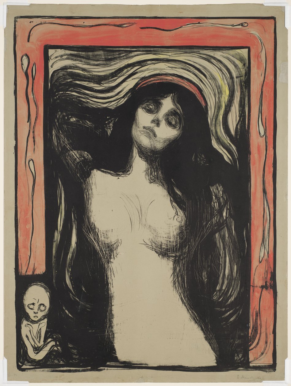 Madonna, 1895 av Edvard Munch