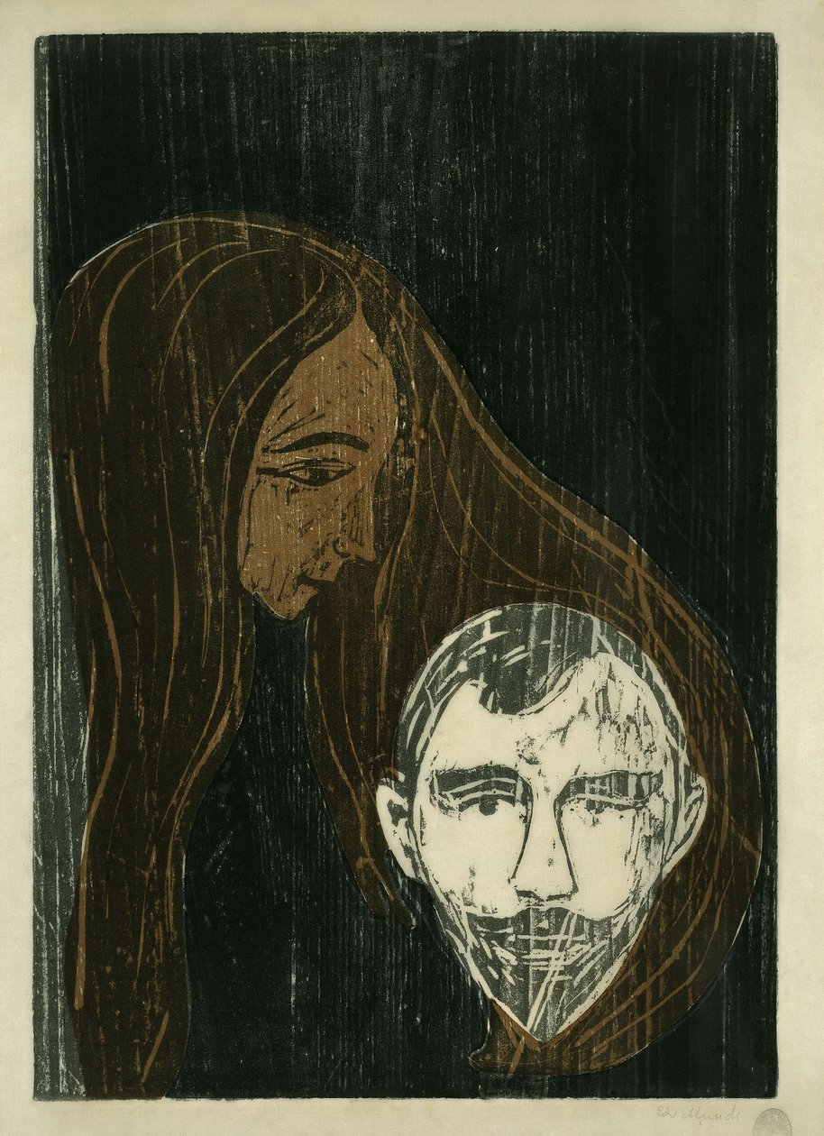 Manhode i kvinnehår av Edvard Munch