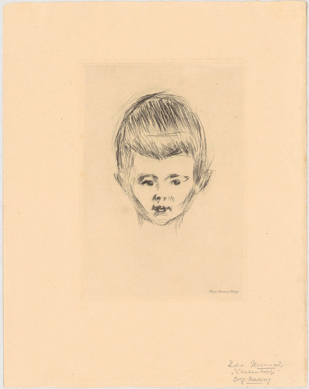 Portrett av Andreas Schwarz av Edvard Munch