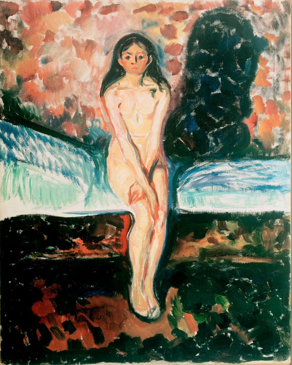 Puberte Etude. Painting by Edvard Munch (1863-1944) Before 1895 Oslo, Kommunes Kunstsamlinger Munch-Museet (Musee Munch) av Edvard Munch