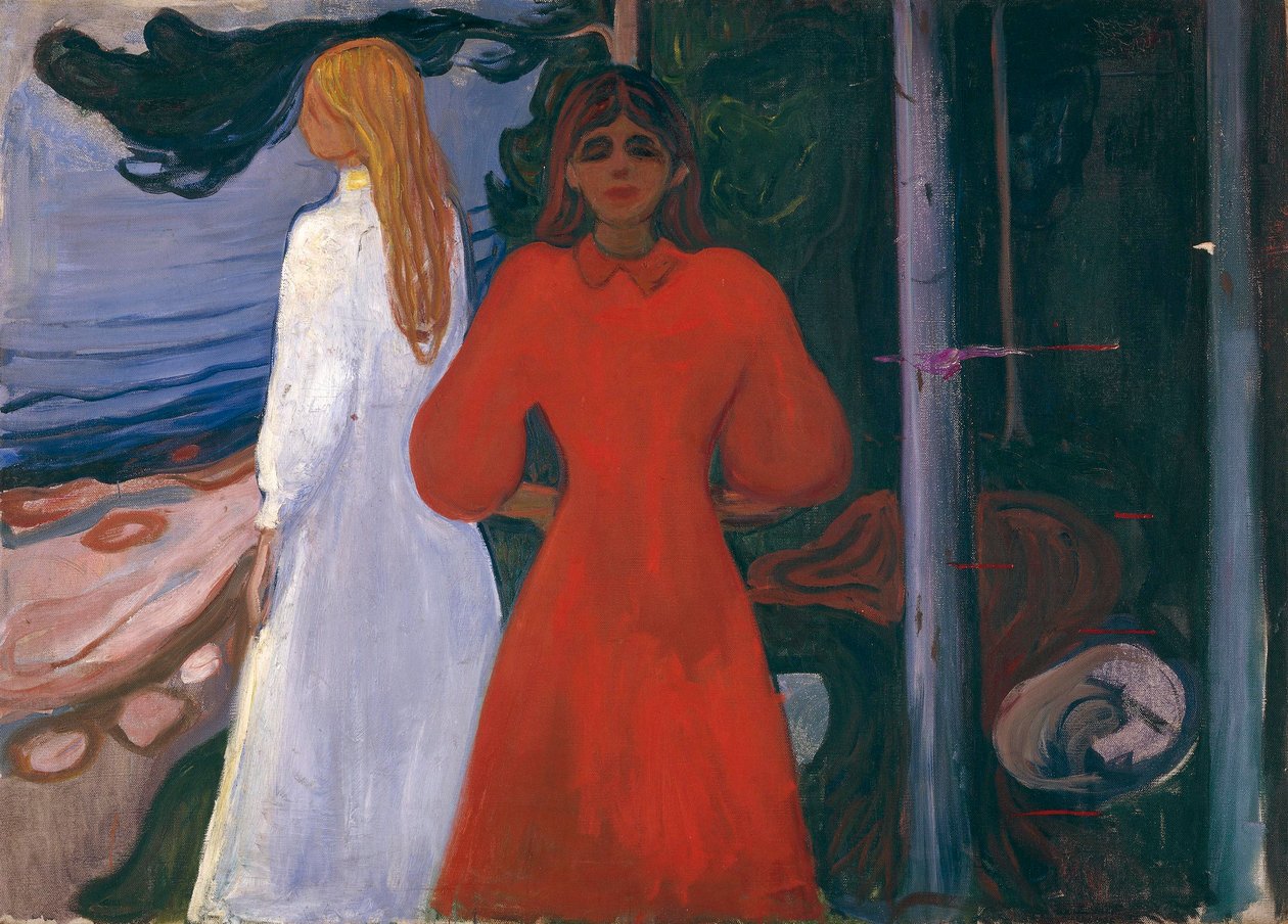 Rød og hvit av Edvard Munch