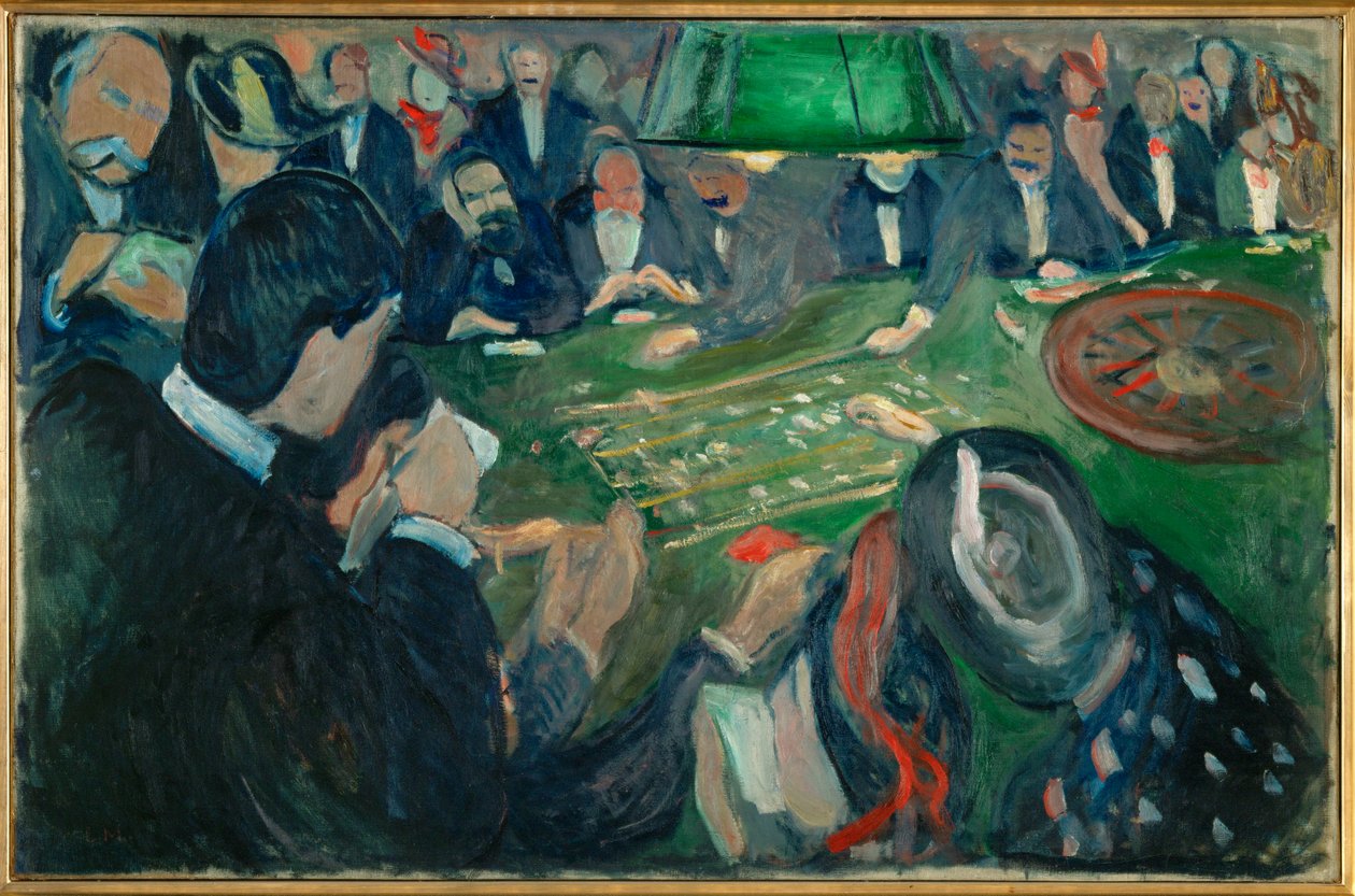 Rulettbord (olje på lerret) av Edvard Munch