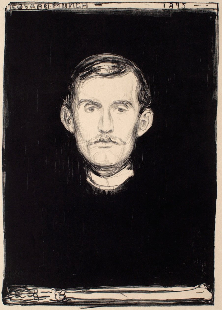 Selvportrett av Edvard Munch