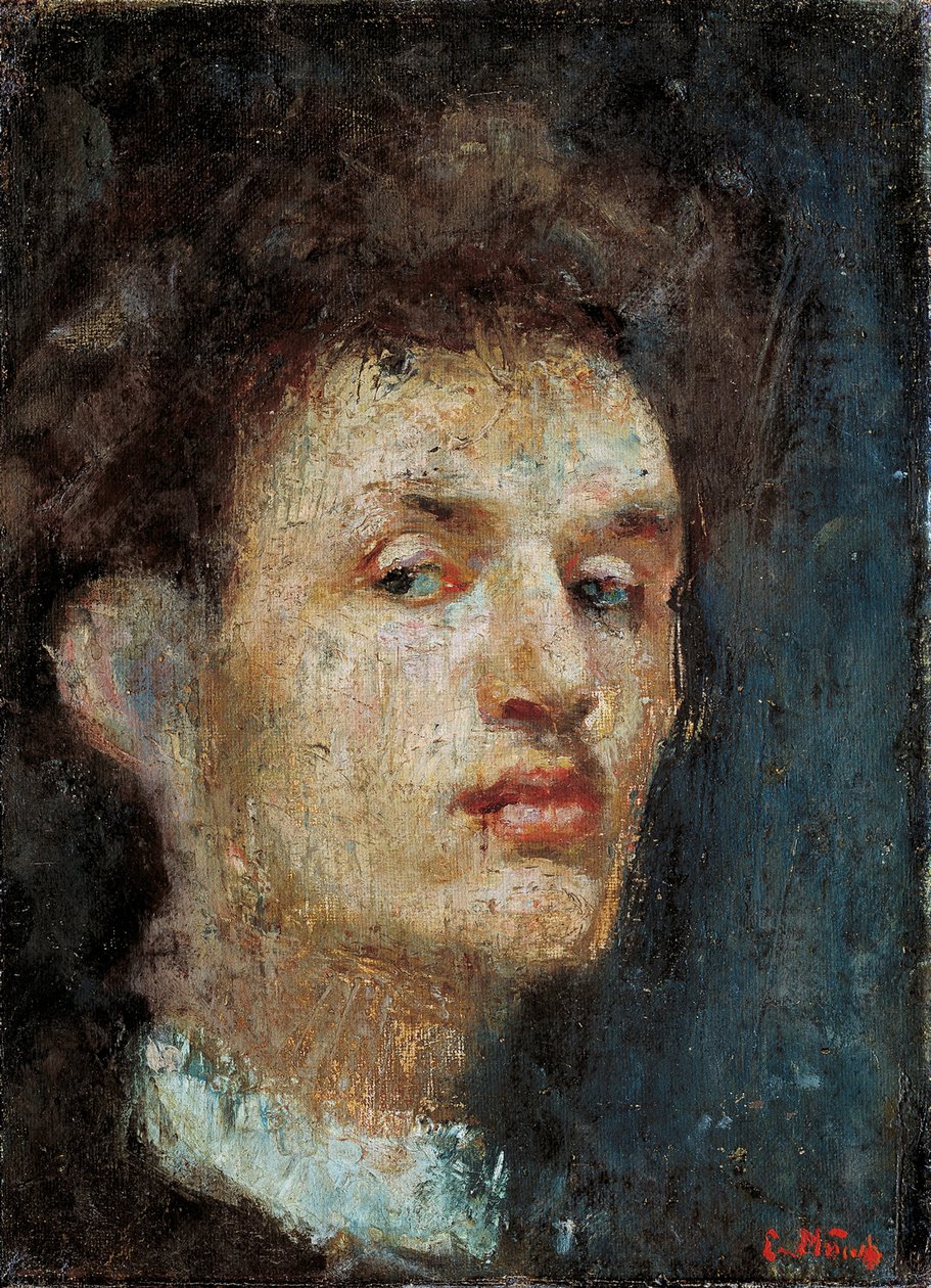 Selvportrett av Edvard Munch