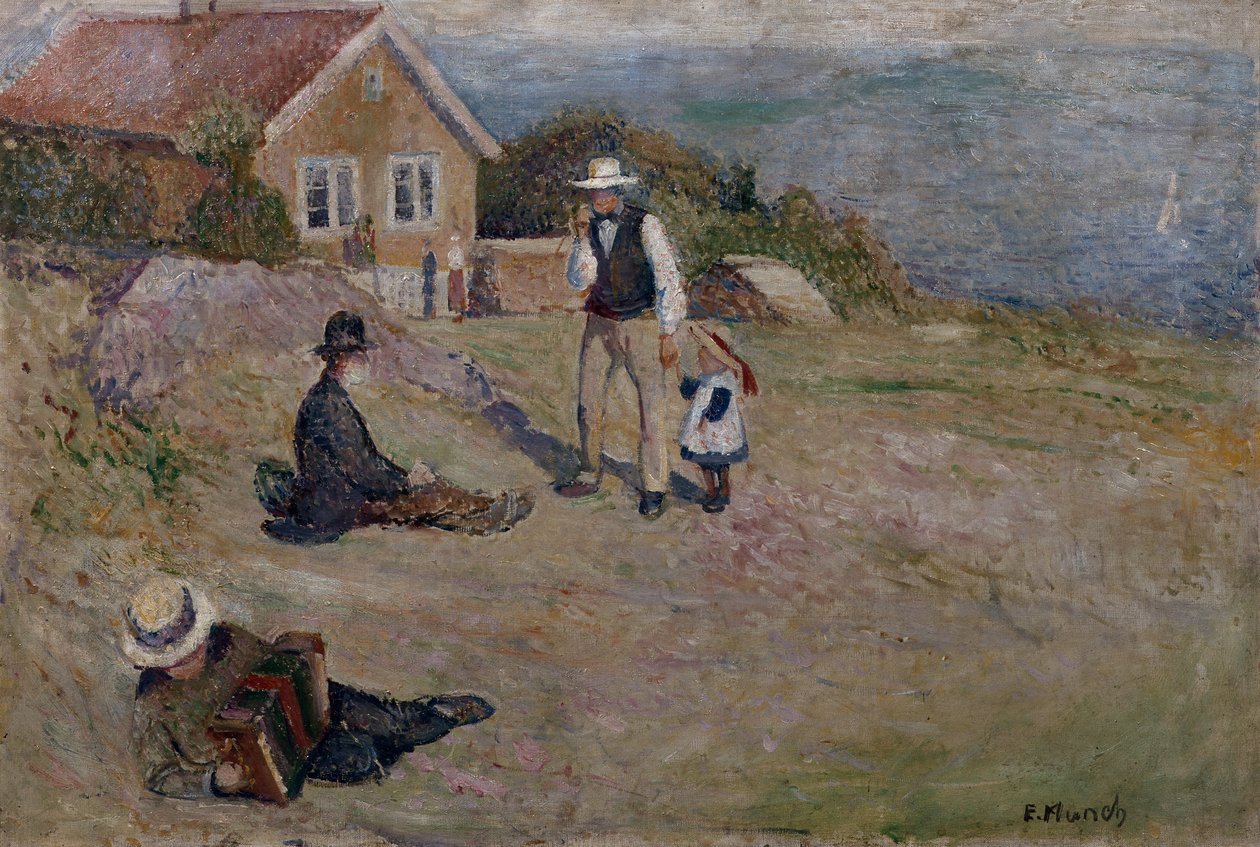 Sunny day in Åsgårdstrand av Edvard Munch