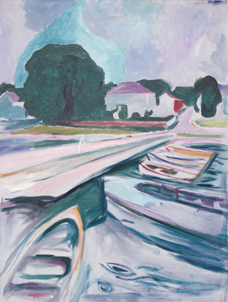 Broen ved Aasgaardstrand av Edvard Munch