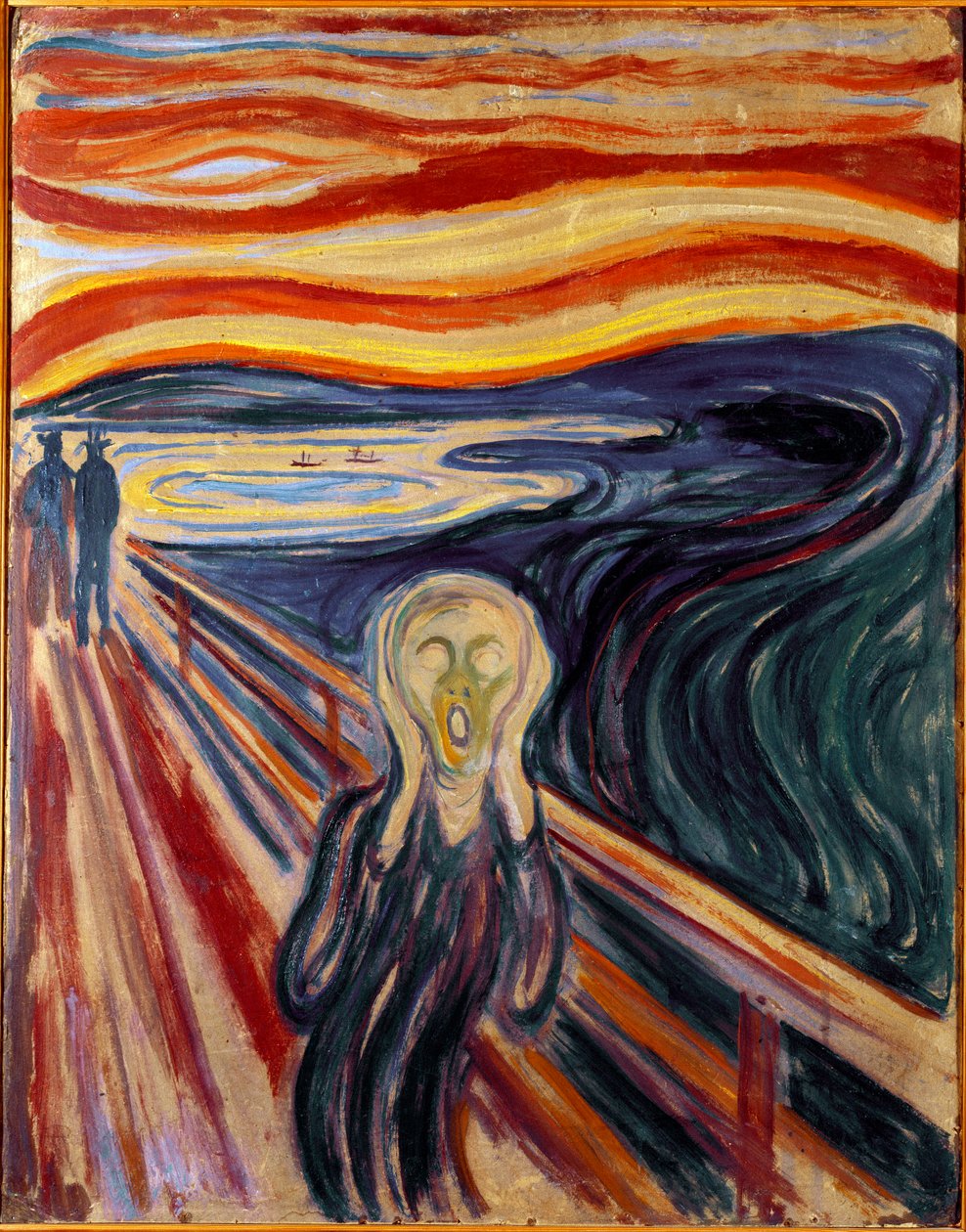 The Cry Painting by Edvard Munch (1863-1944) 1893 Sun. 83,5x66 cm Oslo, Kommunes Kunstsamlinger Munch-Museet (Musee Munch) av Edvard Munch