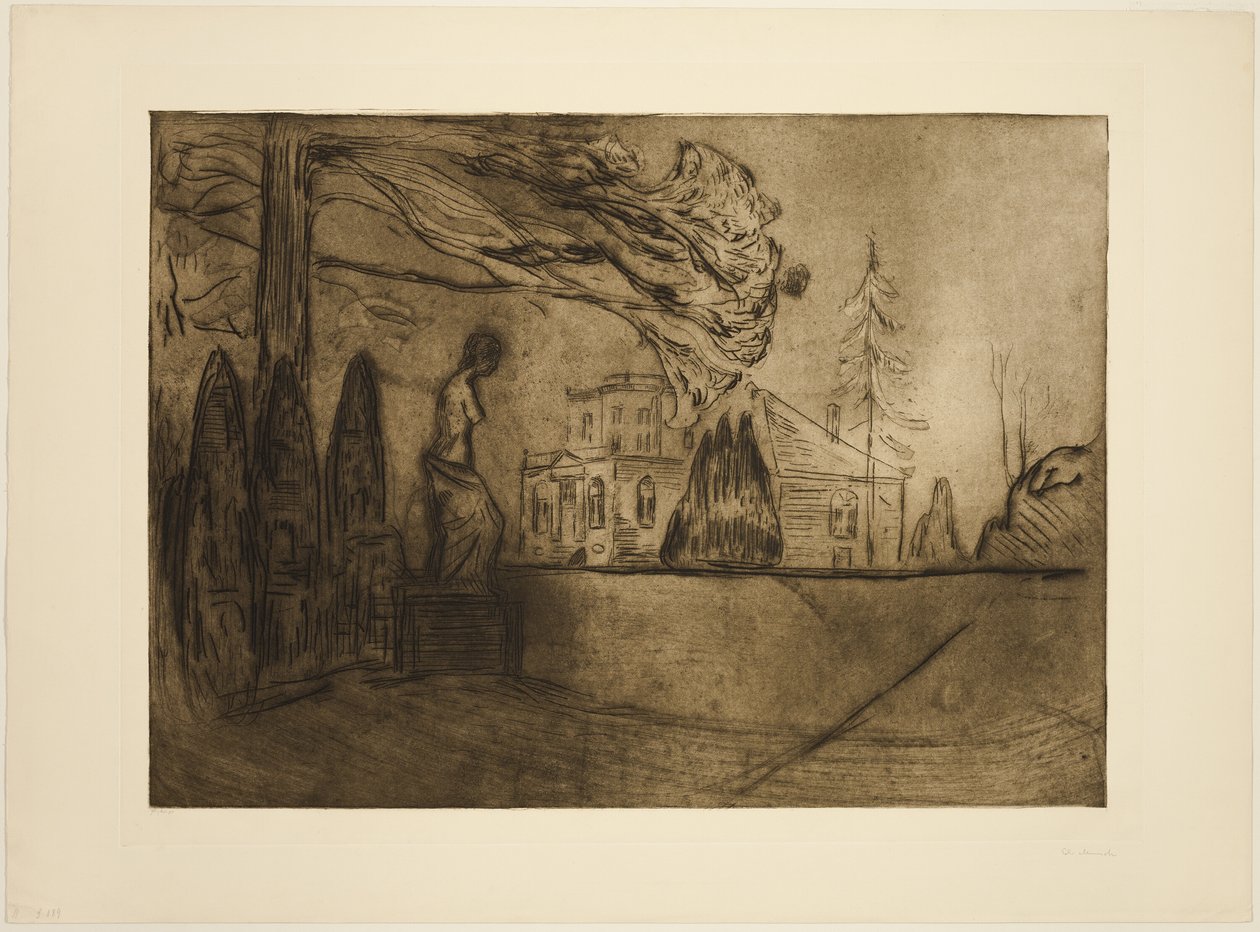 Hagen om natten av Edvard Munch
