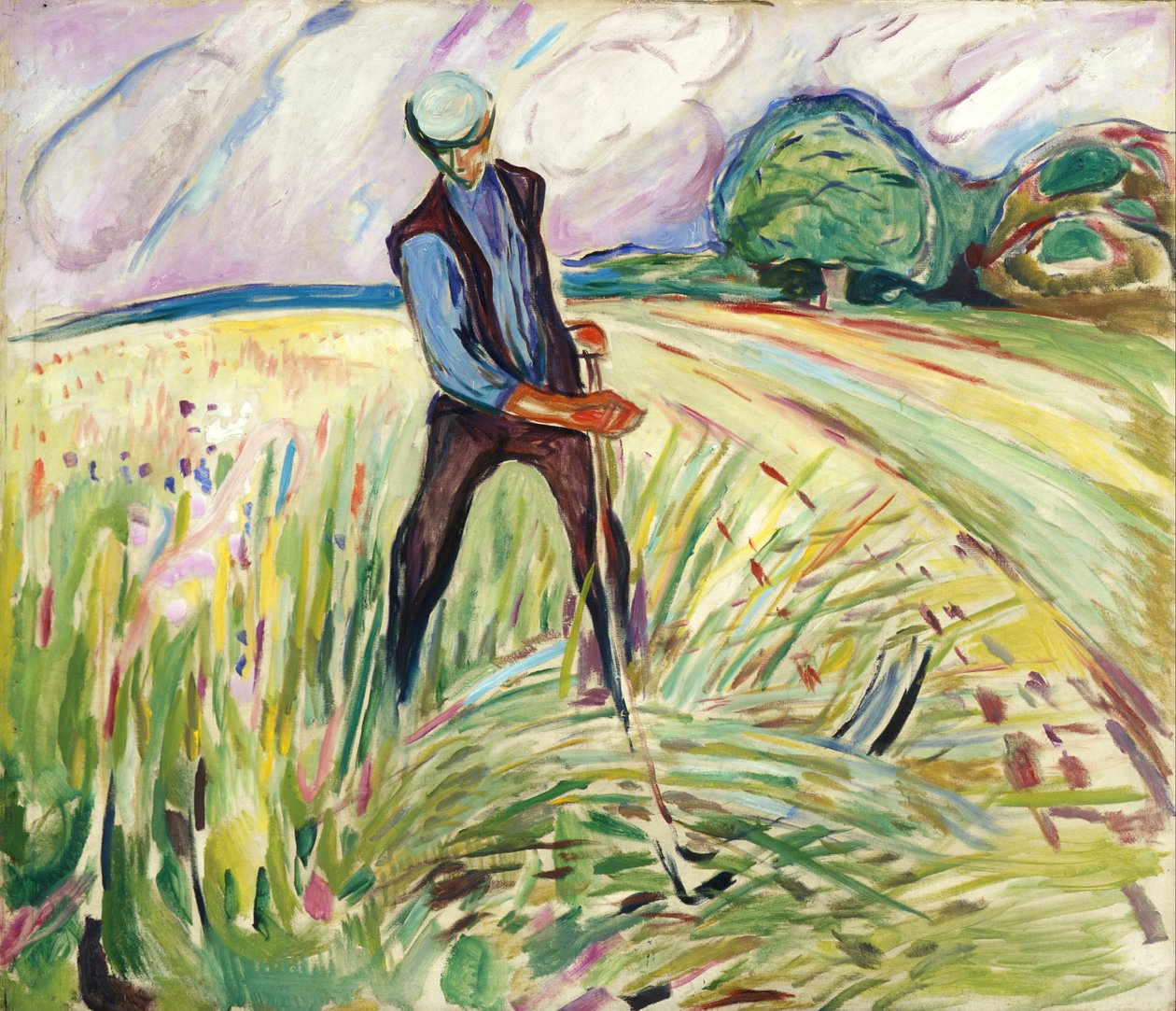 The Haymaker av Edvard Munch