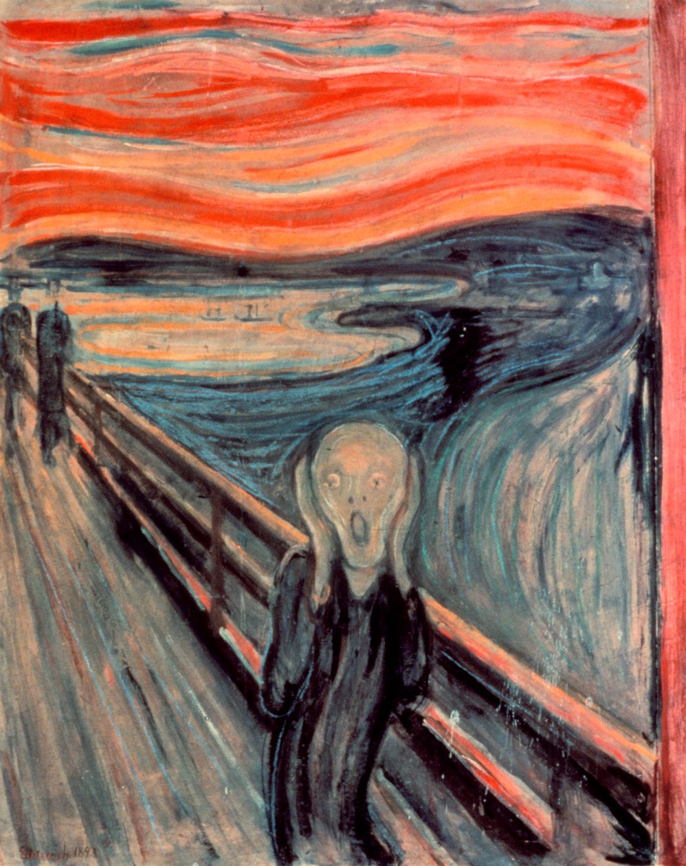 Skriket, 1893 av Edvard Munch