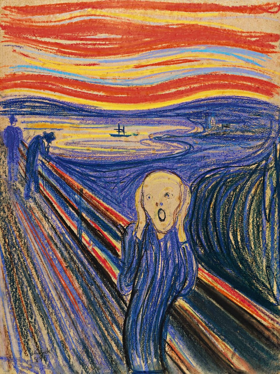 Skriket, 1895 av Edvard Munch