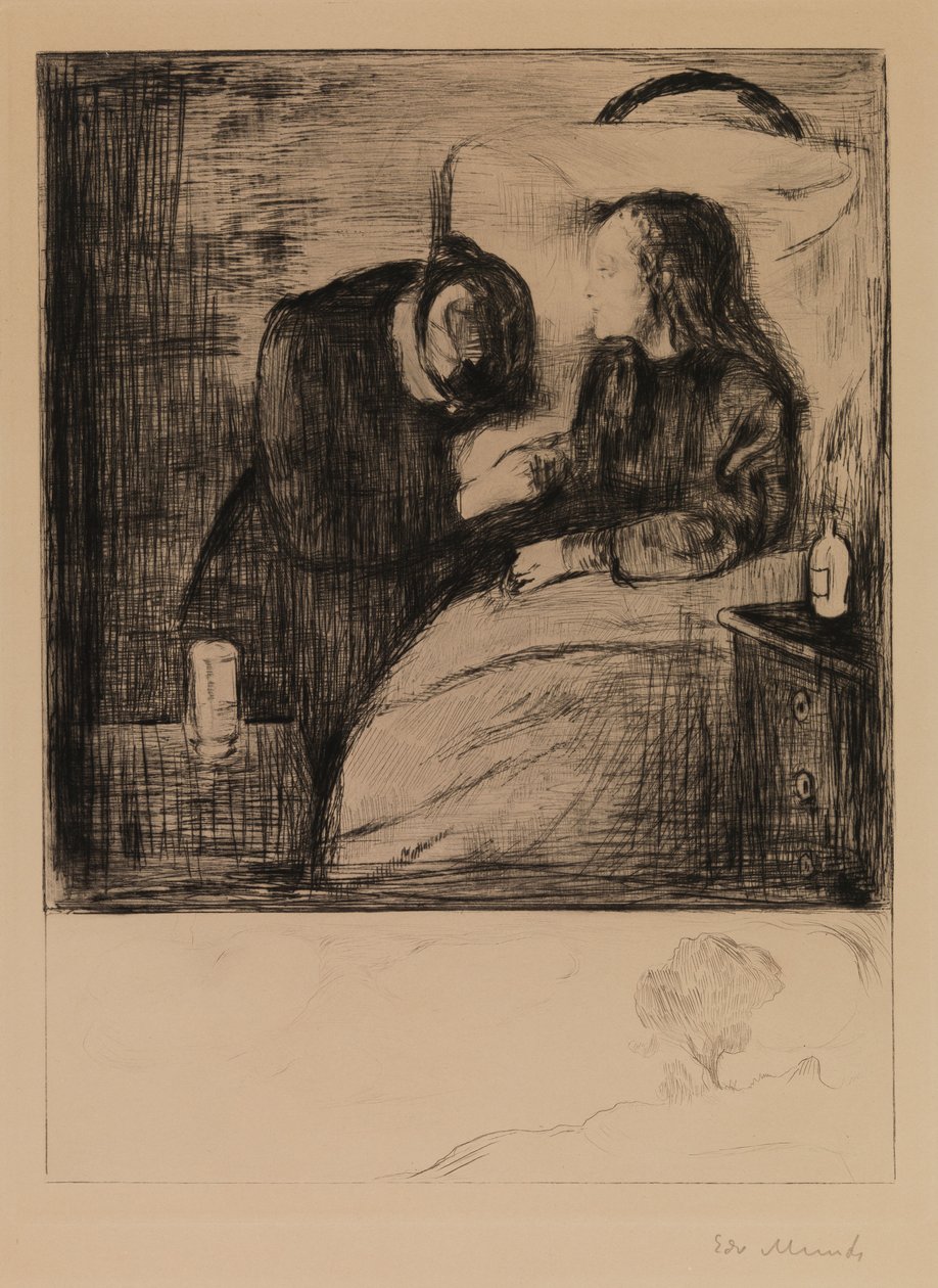 Det syke barnet av Edvard Munch