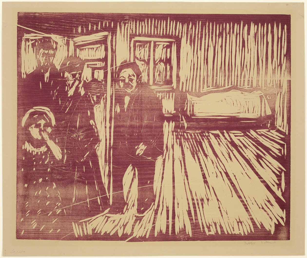 Lukten av død av Edvard Munch