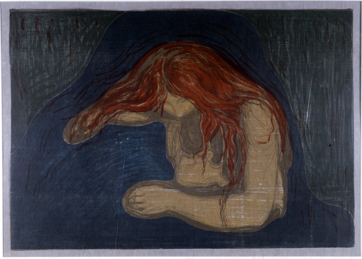 Vampyren av Edvard Munch