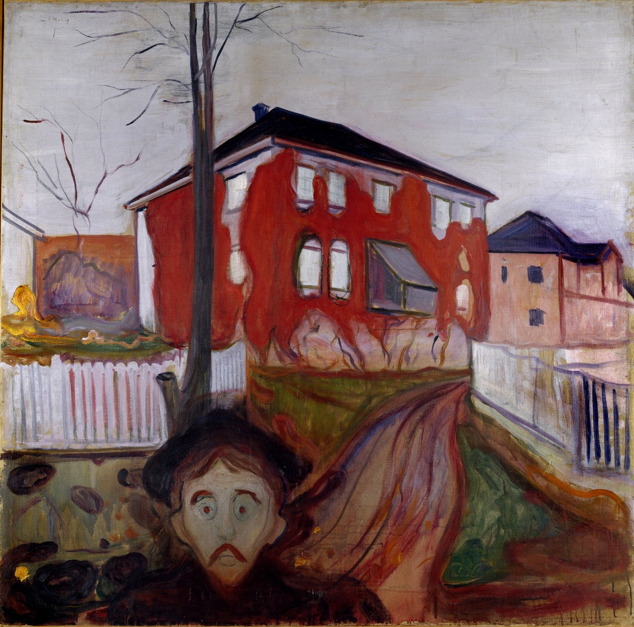 The Virgin Red Vine Painting by Edvard Munch (1863-1944) 1899-1900 Sun. 119,5x121 cm Oslo, Kommunes Kunstsamlinger Munch-Museet (Musee Munch) av Edvard Munch