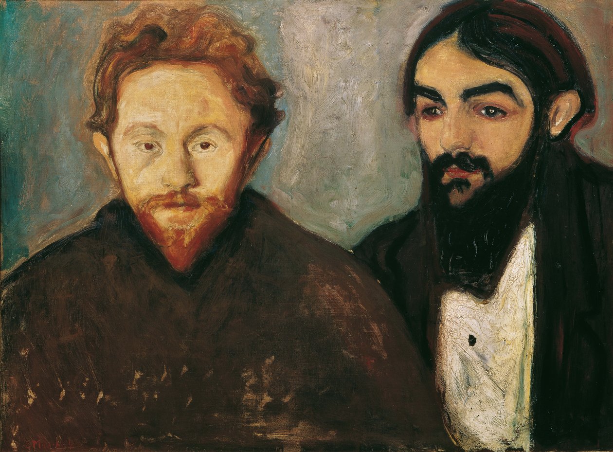 Maleren Paul Hermann og legen Paul Contard, 1897. av Edvard Munch