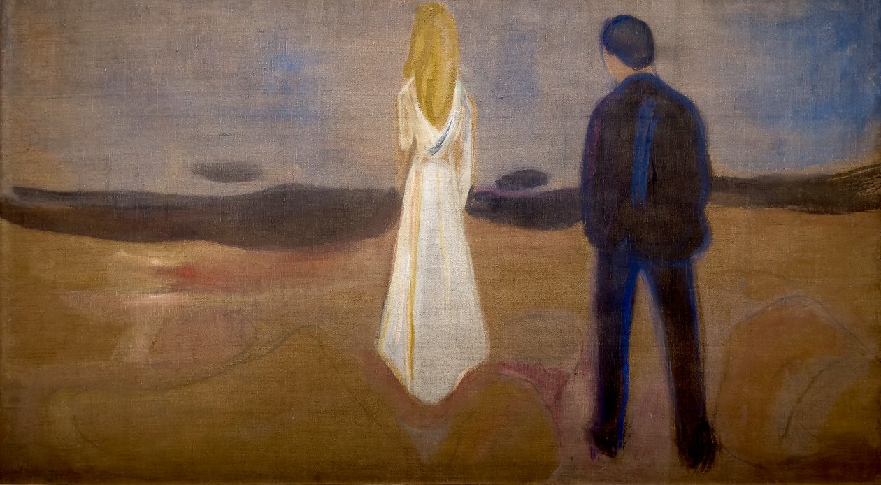 To mennesker (ensommene) av Edvard Munch
