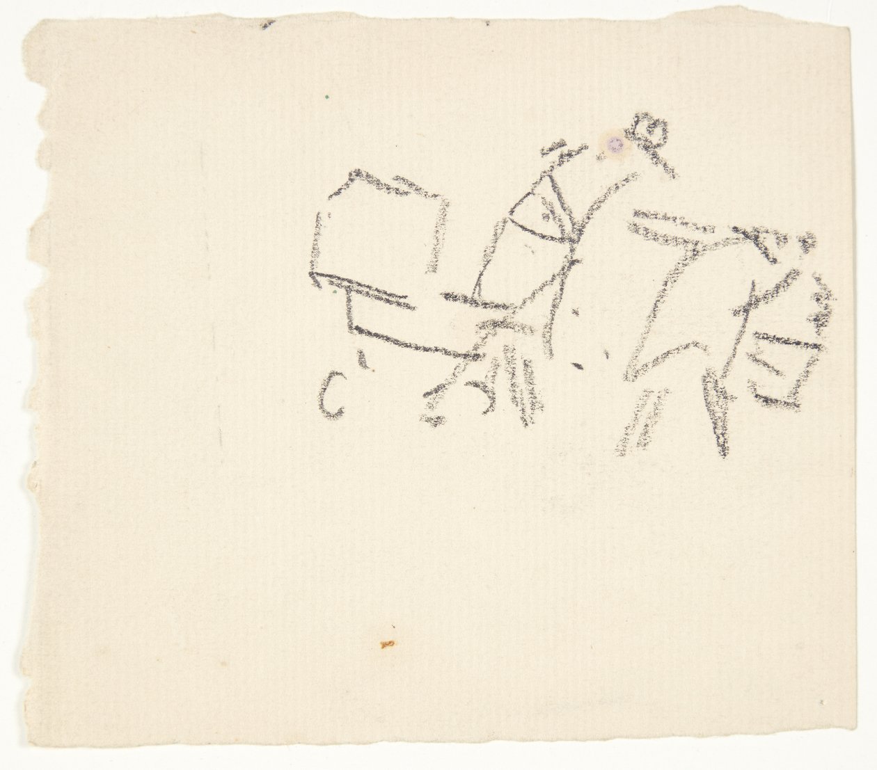 Figurstudier for Langelinjebildet av Edvard Weie