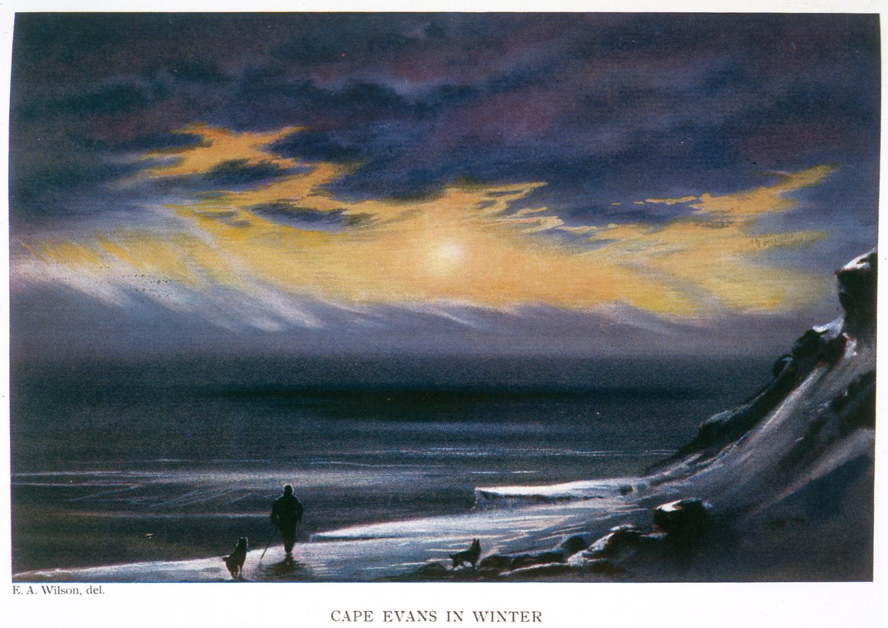 Cape Evans om vinteren av Edward Adrian Wilson