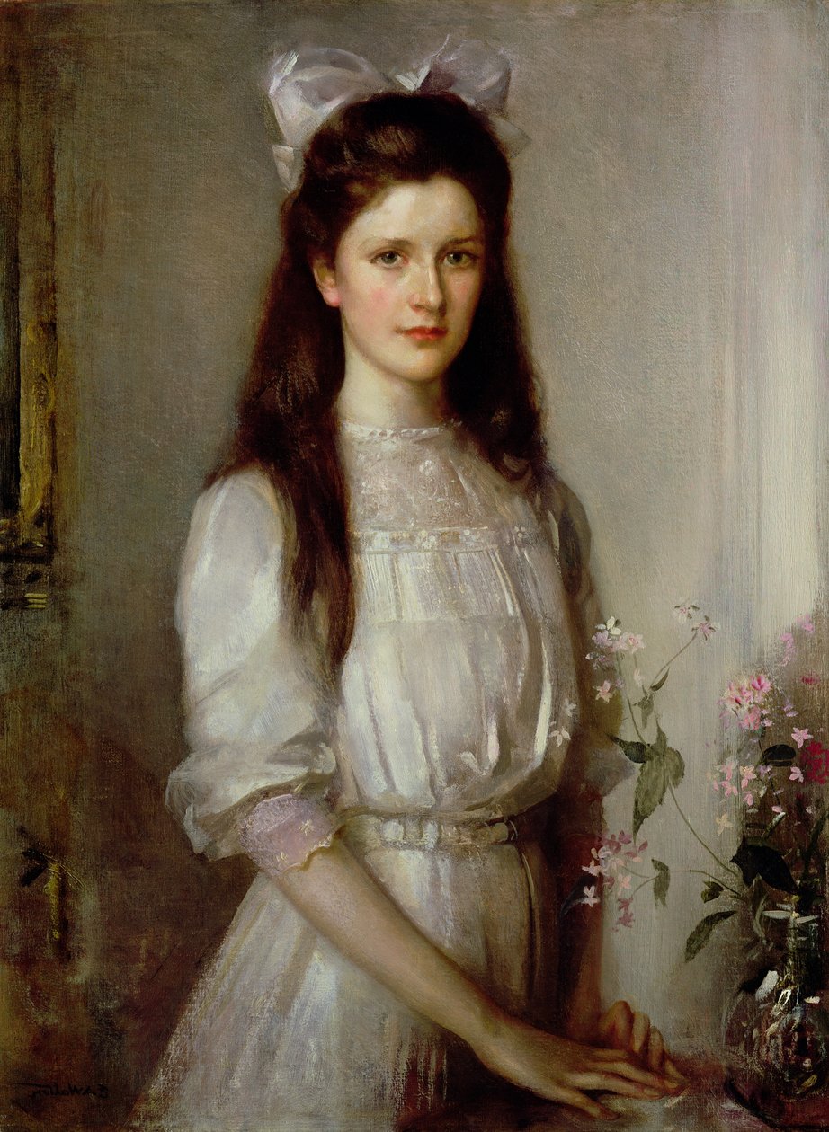 Frøken Christian Elspeth Mallock av Edward Arthur Walton