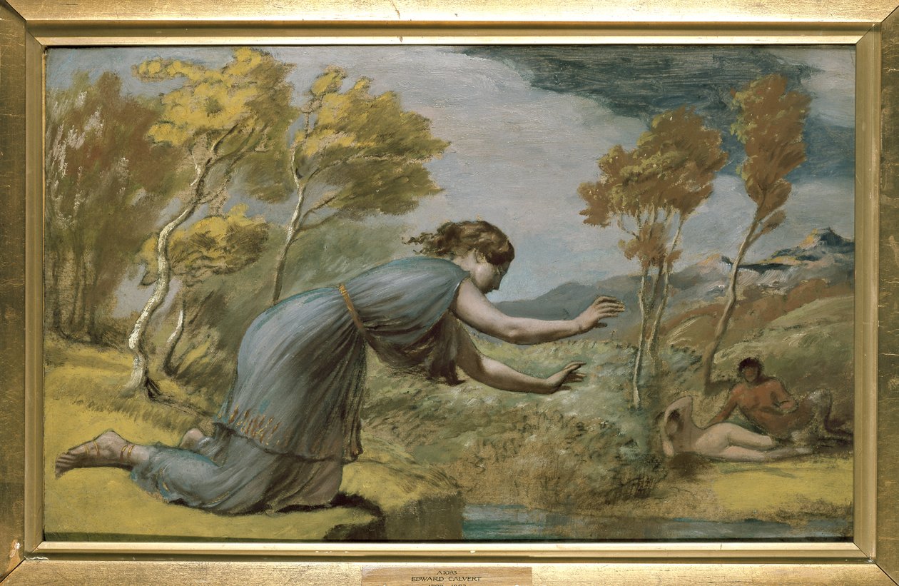 Psyche at the Stream av Edward Calvert
