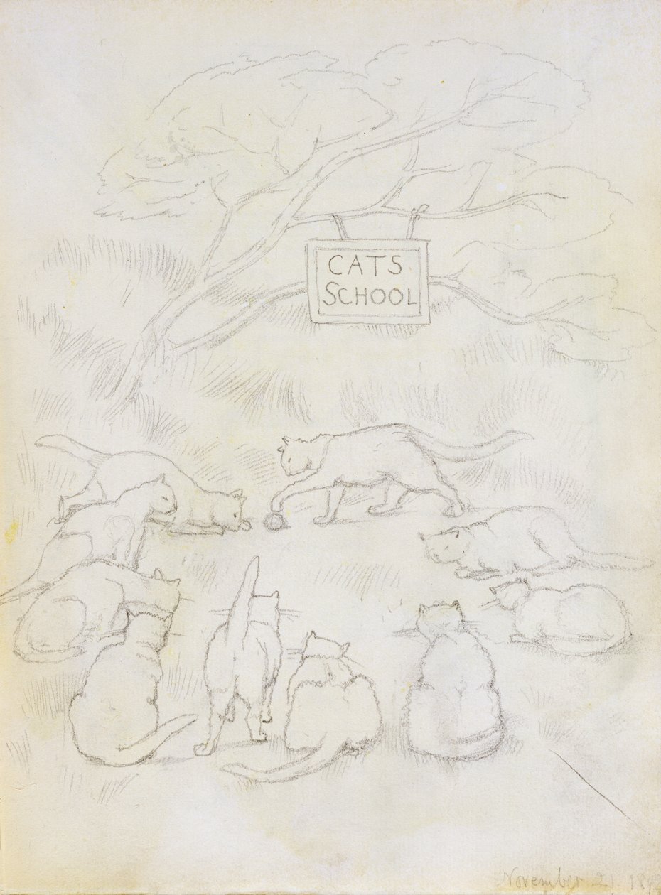 Cats School, 1892 av Edward Burne Jones