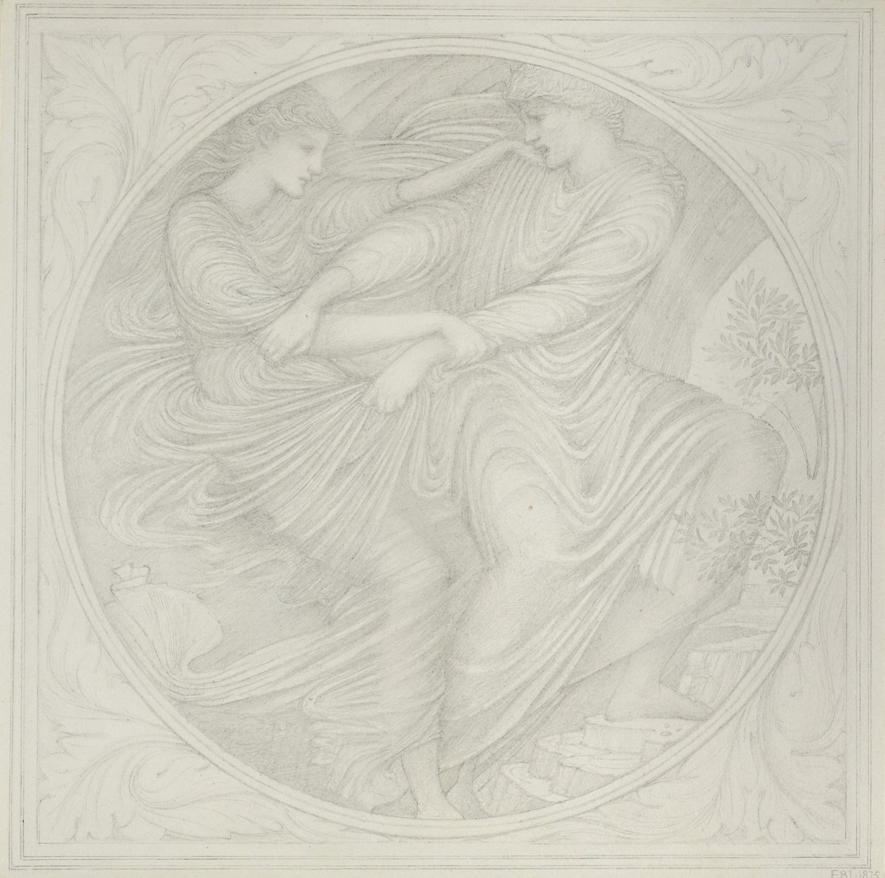 Orpheus ser tilbake, 1872-75 (grafitt på papir) av Edward Burne Jones
