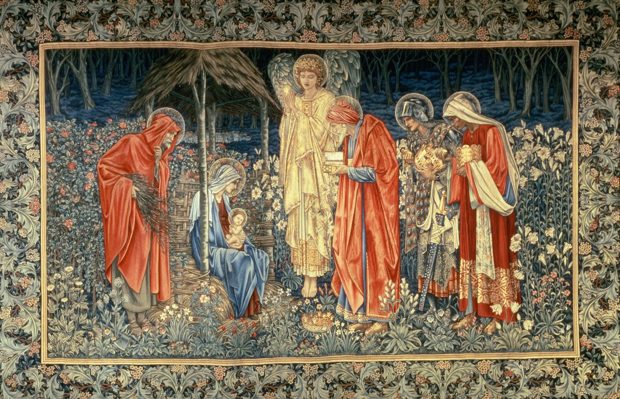 The Adoration of the Magi, 1907 (teppe) av Edward Burne Jones