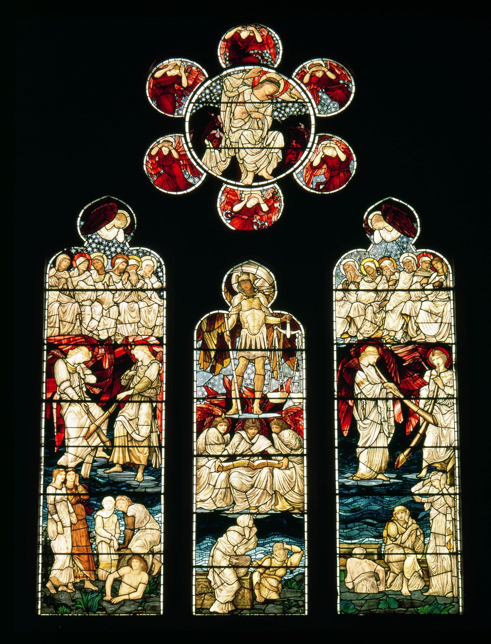 The Last Judgement, 1874-75 (farget glass) av Edward Burne Jones