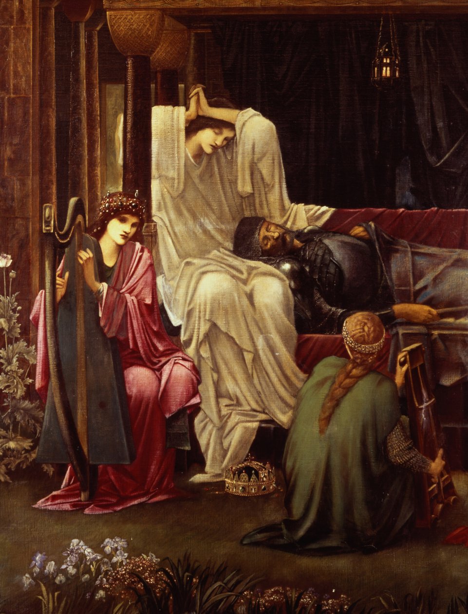 The Last Sleep of Arthur in Avalon (detalj), 1881-98 av Edward Burne Jones