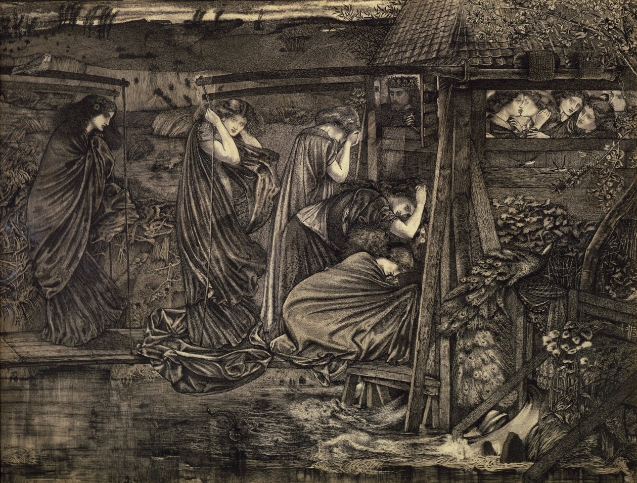 De kloke og tåpelige jomfruene av Edward Burne Jones