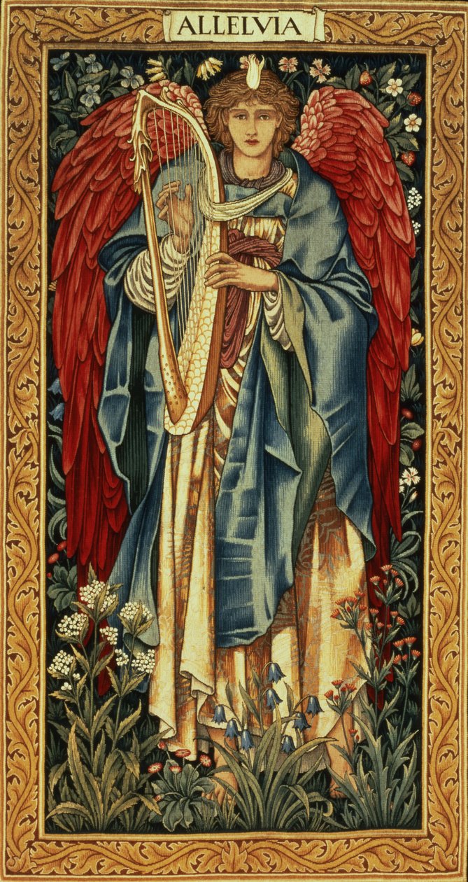 Alleluia, designet av Edward Burne-Jones og laget av Morris and Company, ca. 1885 (teppe) av Edward Burne Jones