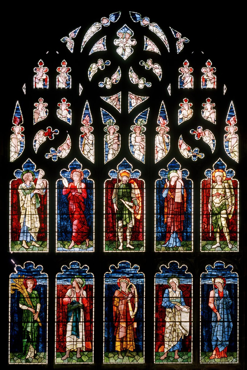 Ashton Under Lyne, Albion Congregational Church, Morris & Co., Edward Burne-Jones, South Transept, 1896 av Edward Burne Jones