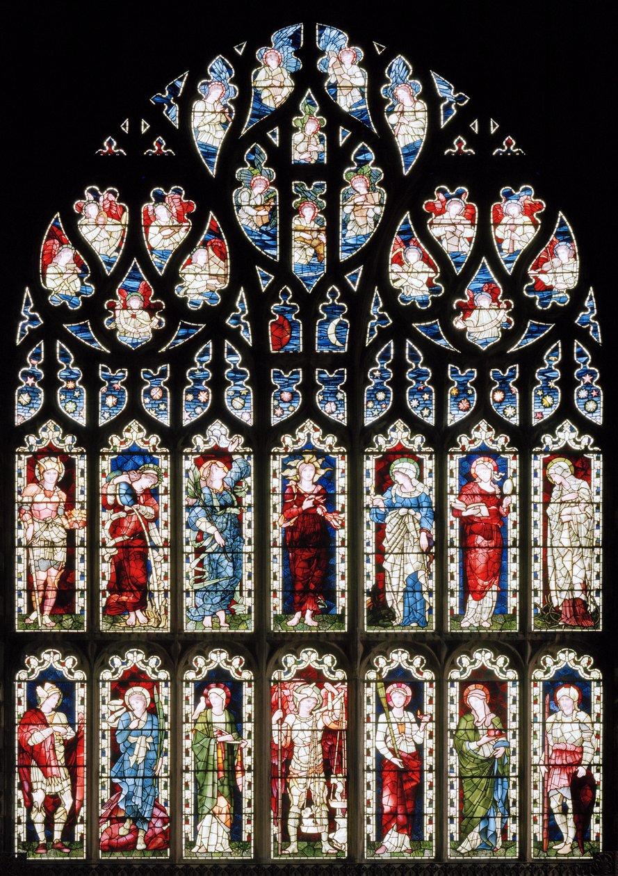 Ashton Under Lyne, Albion Congregational Church, Morris & Co., Edward Burne-Jones, Hope, 1893 av Edward Burne Jones
