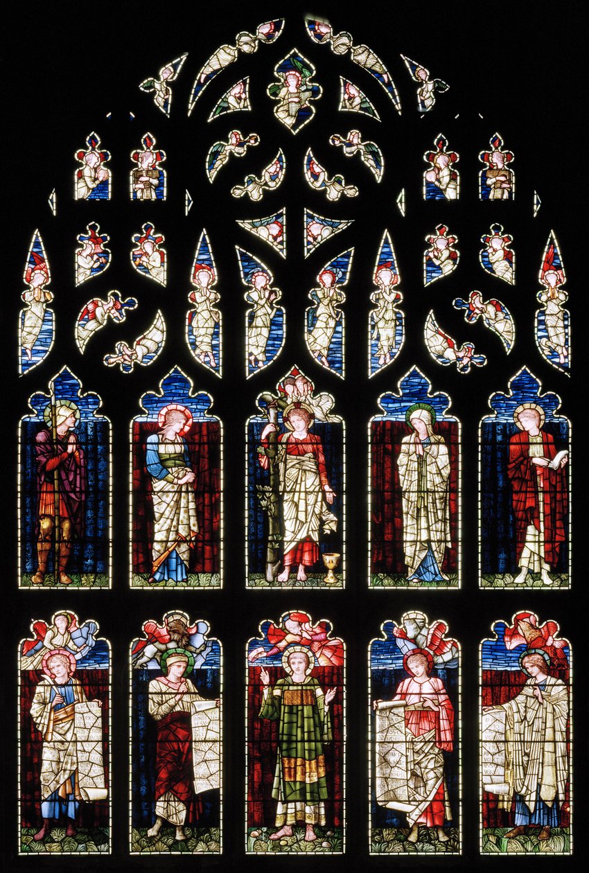 Ashton Under Lyne, Albion Congregational Church, Morris & Co., Edward Burne-Jones, South Transept, 1896 av Edward Burne Jones