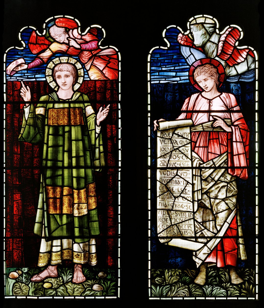 Ashton Under Lyne, Albion Congregational Church, Morris & Co., Edward Burne-Jones, St Stephen & St Luke, 1896 av Edward Burne Jones