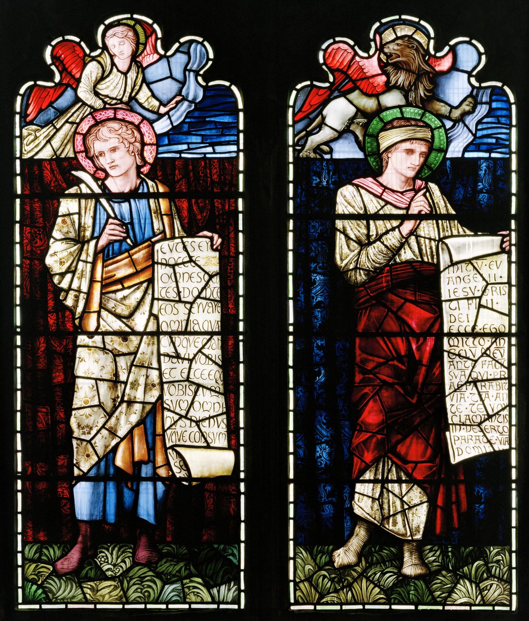 Ashton Under Lyne, Albion Congregational Church, Morris & Co., Edward Burne-Jones, St John, 1896 av Edward Burne Jones