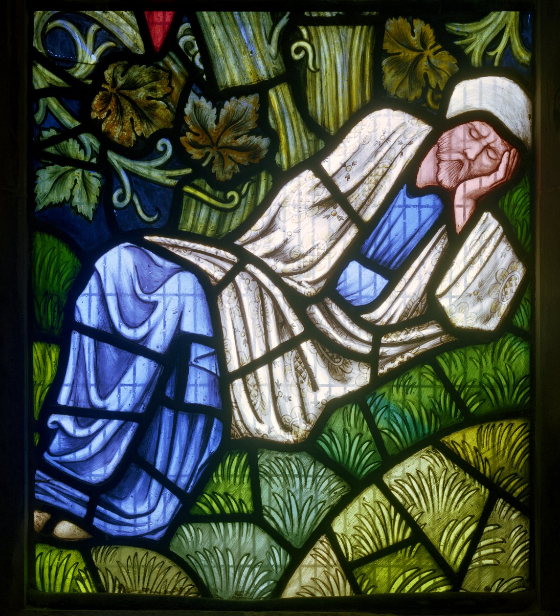 Rottingdean, St Margaret, Morris & Co., Edward Burne-Jones, The Tree Of Jesse, Burne-Jones Self Portrait, 1897 av Edward Burne Jones