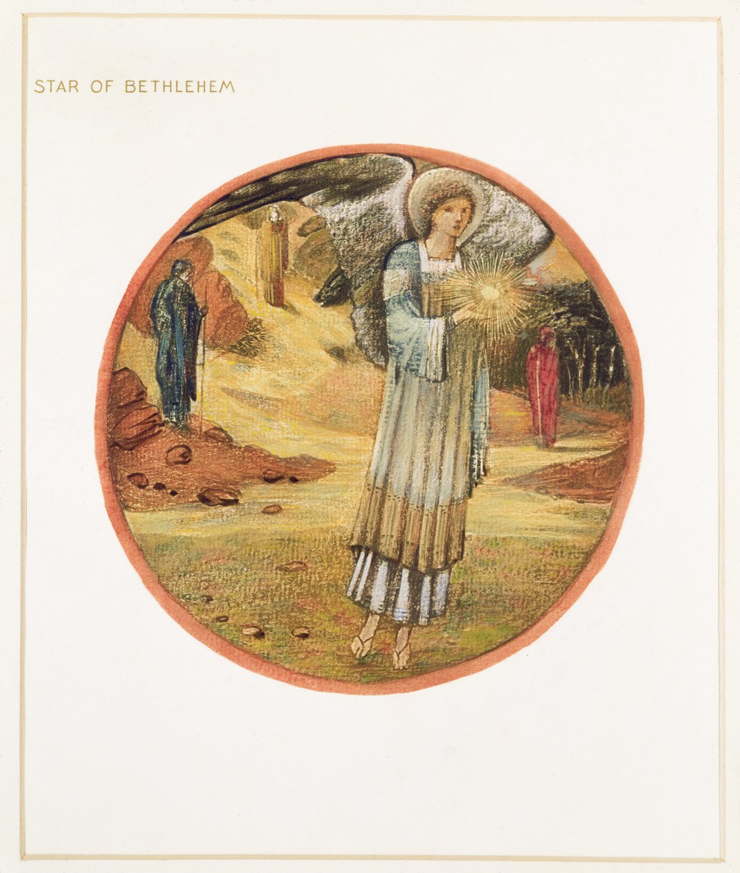 Blomsterboken: WW. Star of Bethlehem, 1905 (litho med gouache på papir) av Edward Burne Jones