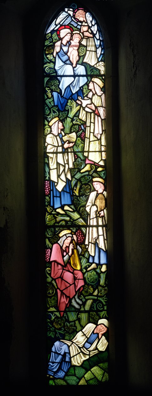 The Tree of Jesse (farget glass) av Edward Burne Jones