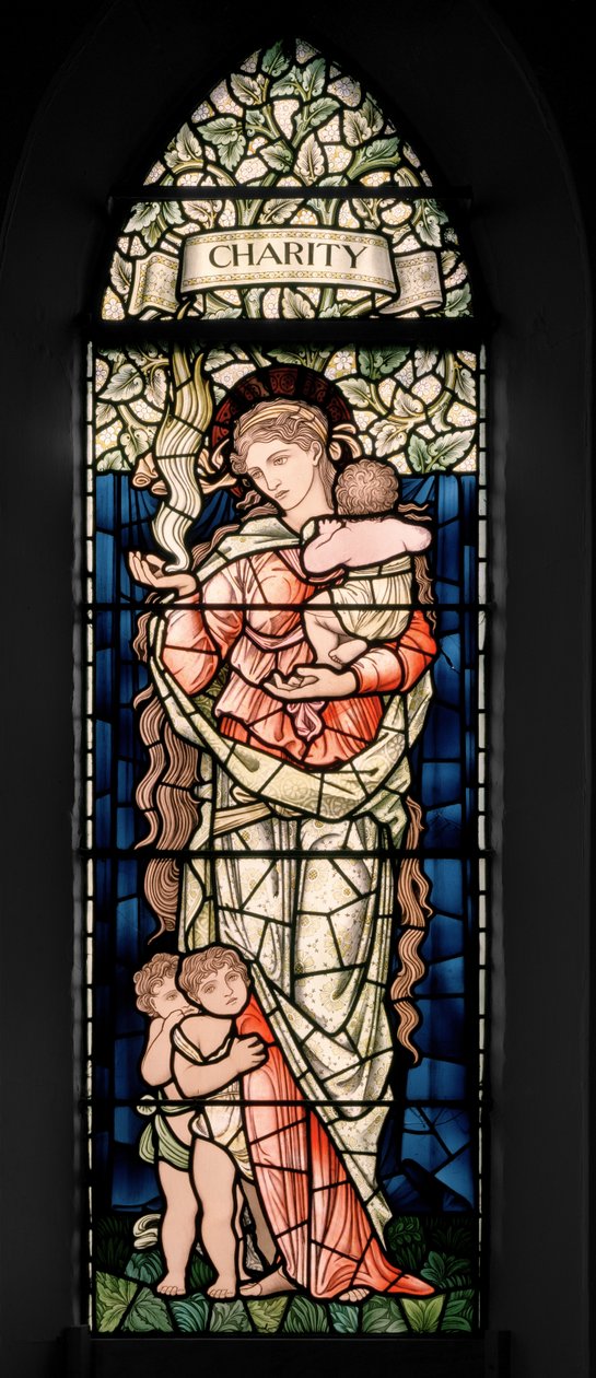 Birmingham, Ward End, St Margaret, Morris & Co., Edward Burne-Jones, John Henry Dearle (1859-1932), veldedighet, 1902 av Edward Coley and Dearle Burne Jones