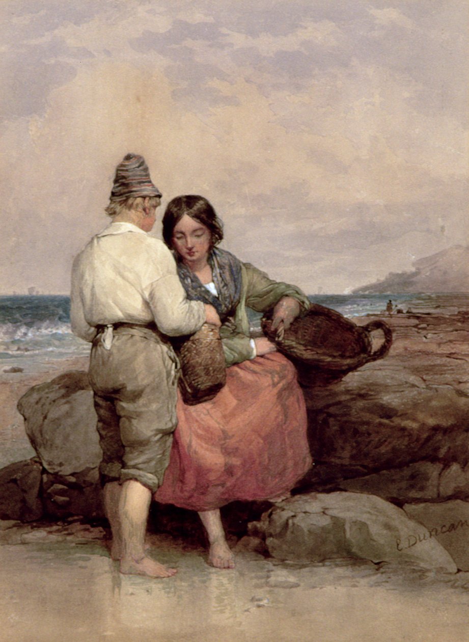 The Shrimpers av Edward Duncan
