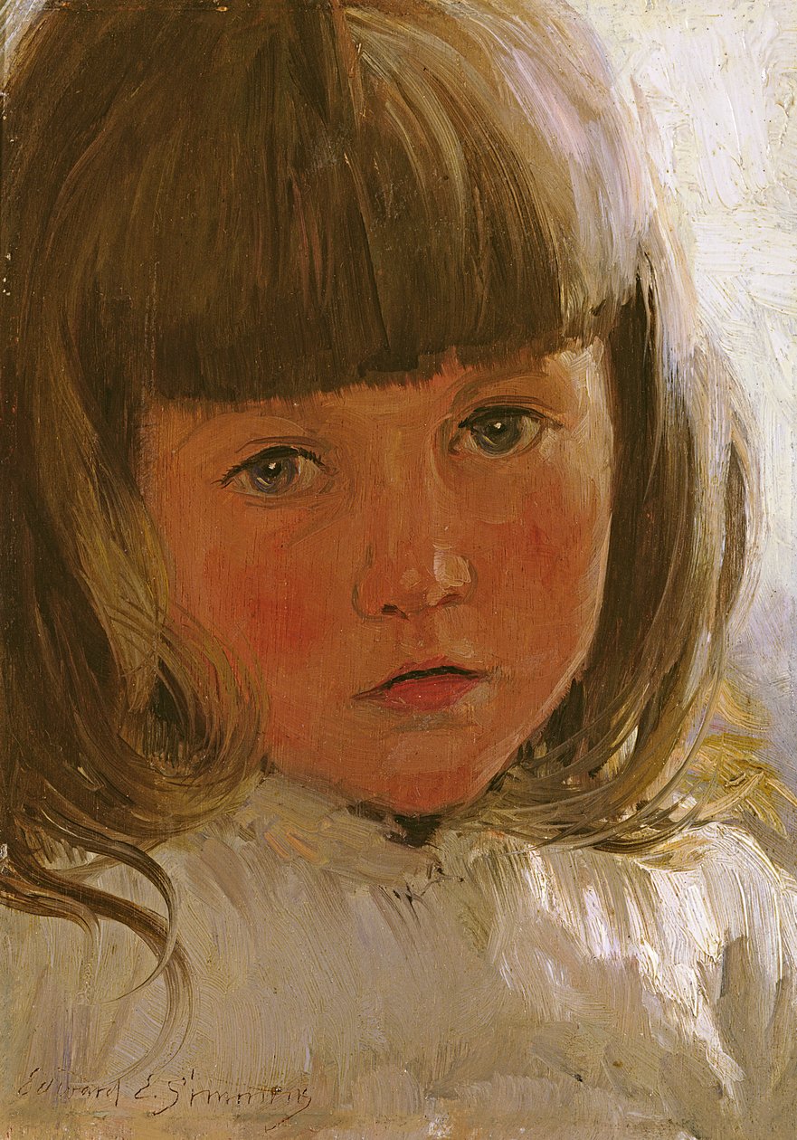 Studie av en ung jente av Edward Emerson Simmons