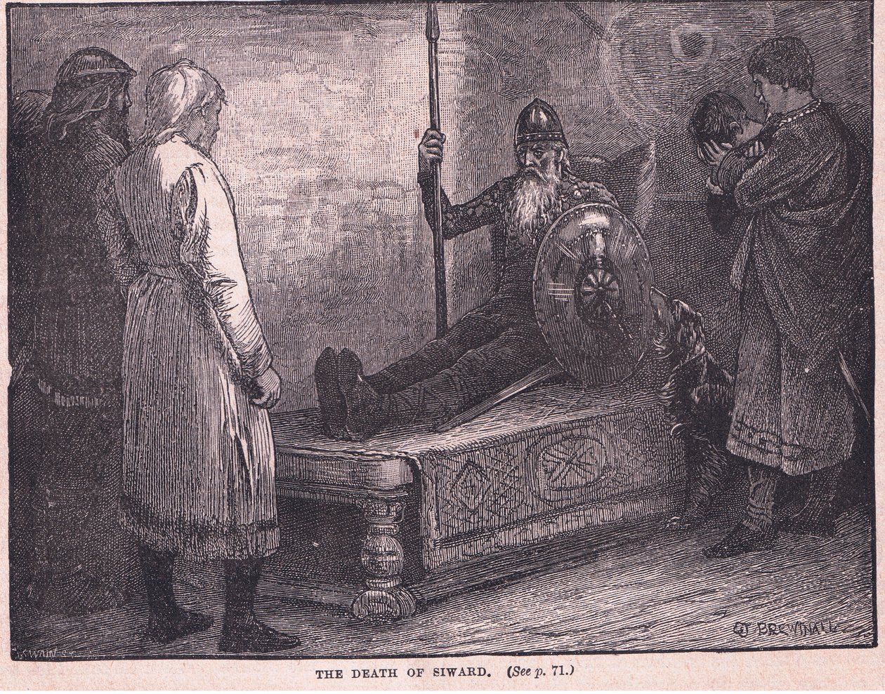 Siwards død 1057 e.Kr av Edward Frederick Brewtnall