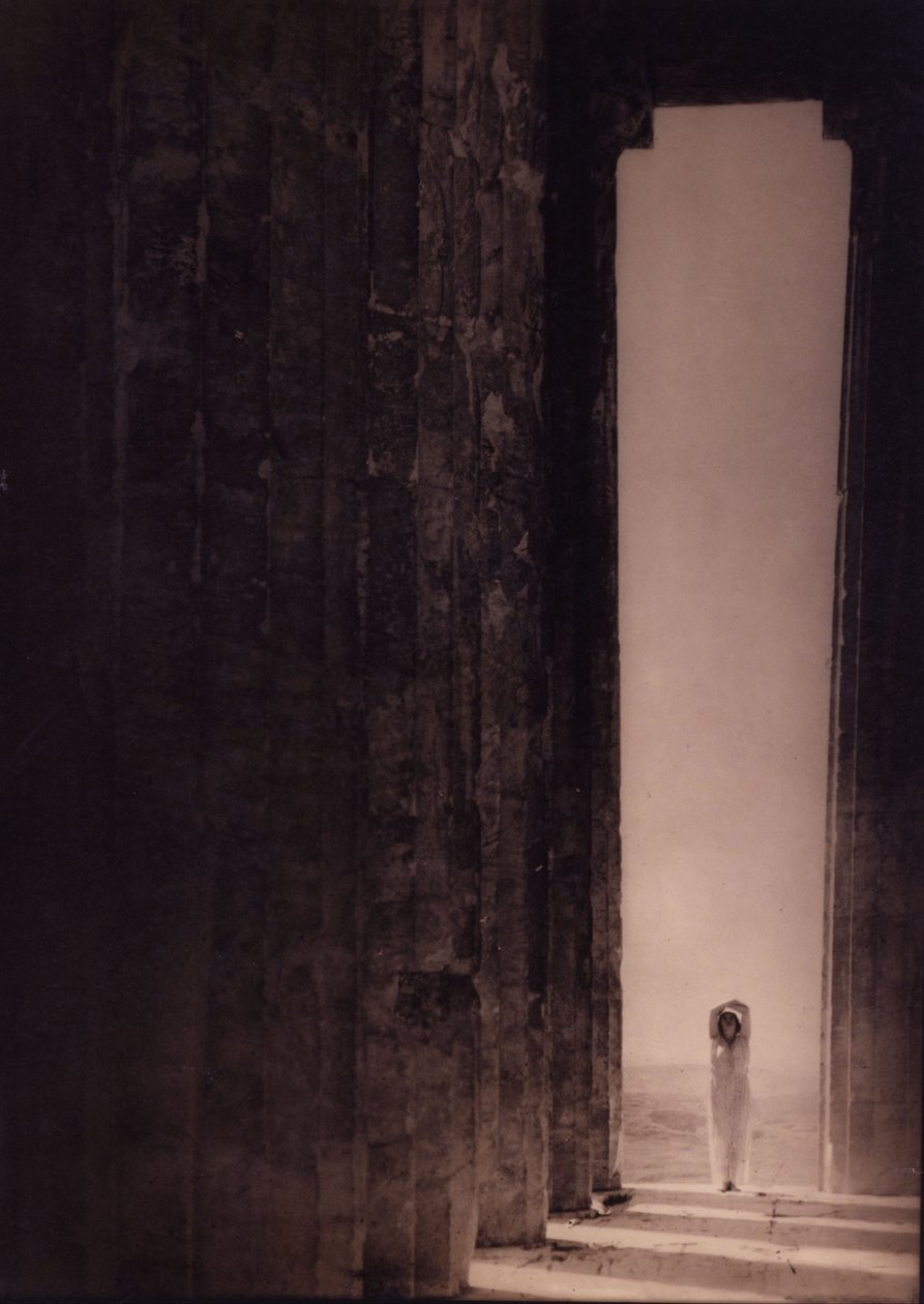 Isadora Duncan i Parthenon, Athen av Edward Jean Steichen