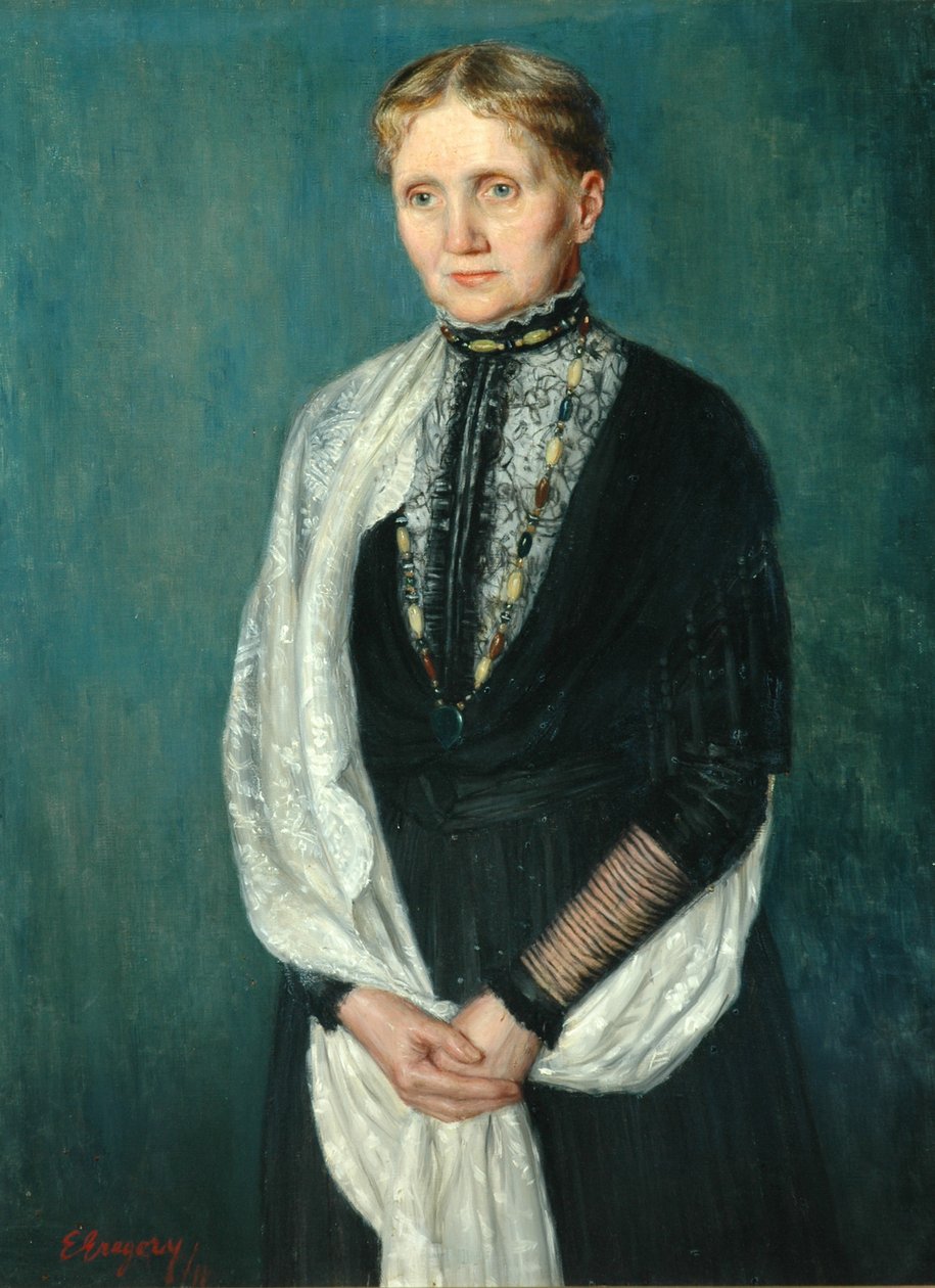 Gammel dame, 1911 av Edward John Gregory