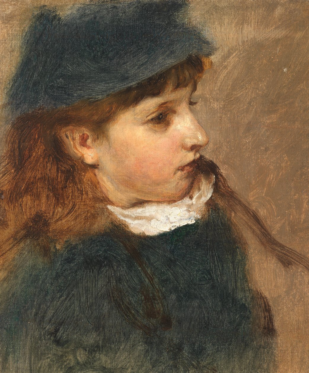 Studie av en ung jente av Edward John Gregory